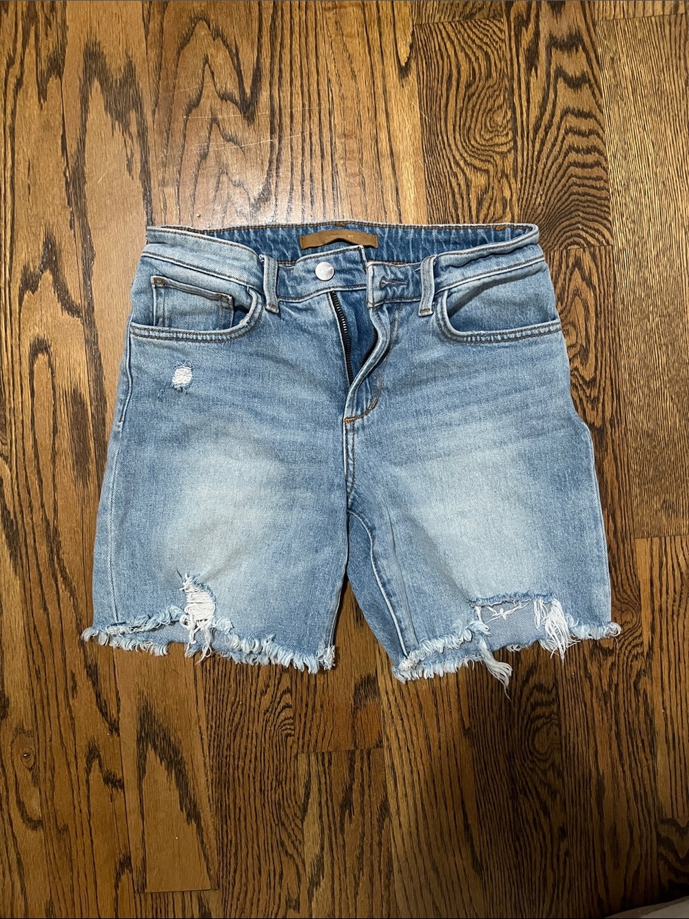 Joe's Jeans Light Wash Distressed Denim Cutoff Shorts